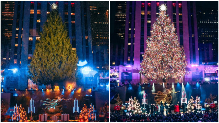 _Het ontsteken van de Kerstboom in het Rockefeller Centre_ Een Stralend Begin van de Feestdagen met 50.000 Lichtjes_